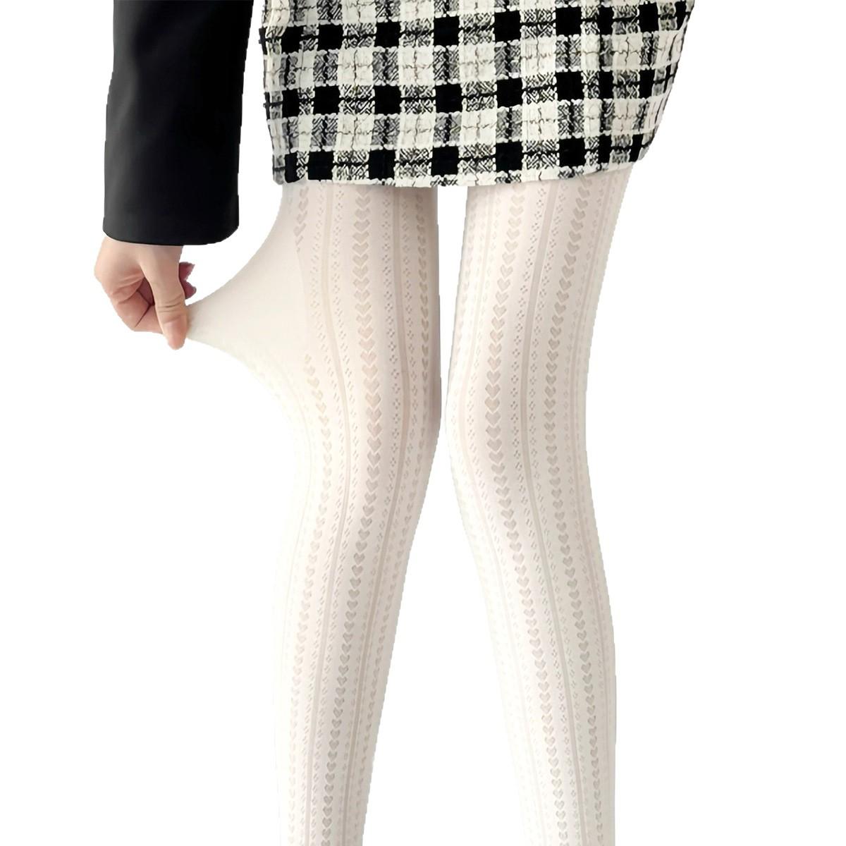 Women Heart Striped Fishnet Pantyhose Sexy Striped Knitted Mesh Tights Fashion Streetwear Hosiery Woman Clothes White Tights One Size
Women Heart Striped Fishnet Pantyhose Sexy Striped Knitted Mesh Tights Fashion Streetwear Hosiery Woman Clothes White Tights One Size