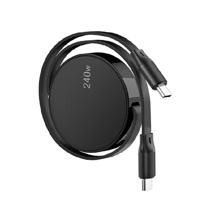 Retractable USB C to USB C Power Cable 240W Fast Charging 480Mbps Data Transfer Multple Device Compatibility чорний
Retractable USB C to USB C Power Cable 240W Fast Charging 480Mbps Data Transfer Multple Device Compatibility чорний