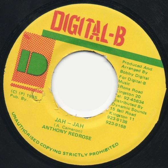 7inch Record ANTHONY RED ROSE Jah Jah NONE DigitalB 1995 Jamaica Reggae Ska Dub Used
7inch Record ANTHONY RED ROSE Jah Jah NONE DigitalB 1995 Jamaica Reggae Ska Dub Used