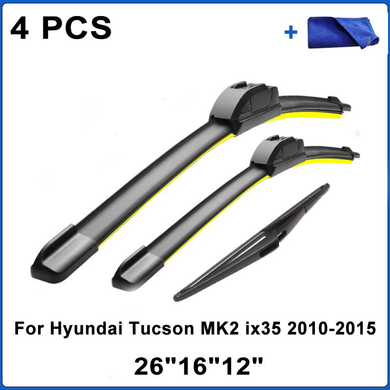 For Hyundai Tucson MK2 ix35 2010-2015 Front Rear Wiper Blades Brushes Cutter Accessories J Hook 2010 2011 2012 2013 2014 2015 1 Pair
For Hyundai Tucson MK2 ix35 2010-2015 Front Rear Wiper Blades Brushes Cutter Accessories J Hook 2010 2011 2012 2013 2014 2015 1 Pair