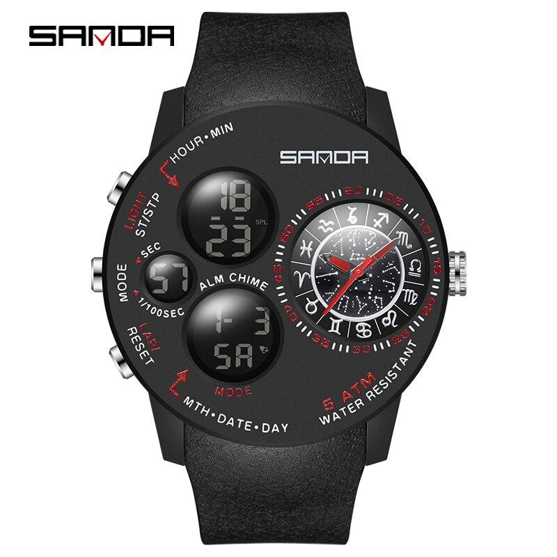 Fashion Outdoor Mens Watches Top Brand Military Sports Quartz Watch Dual Display Creative Wristwatch Waterproof Clock No
Fashion Outdoor Mens Watches Top Brand Military Sports Quartz Watch Dual Display Creative Wristwatch Waterproof Clock No