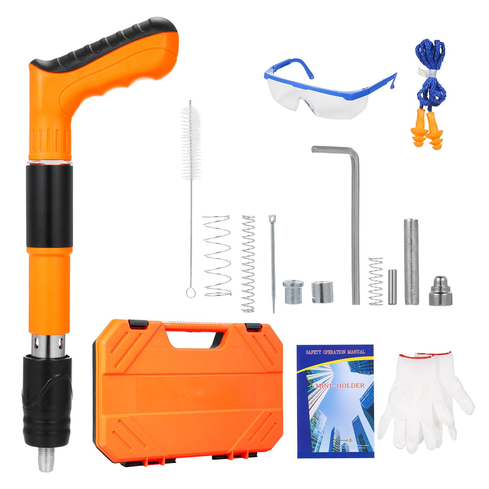 Инструмент для крепления гвоздей к стене, машина для гвоздей высокого давления, ручная машина для изготовления стальных гвоздей, регулируемая прочность синий