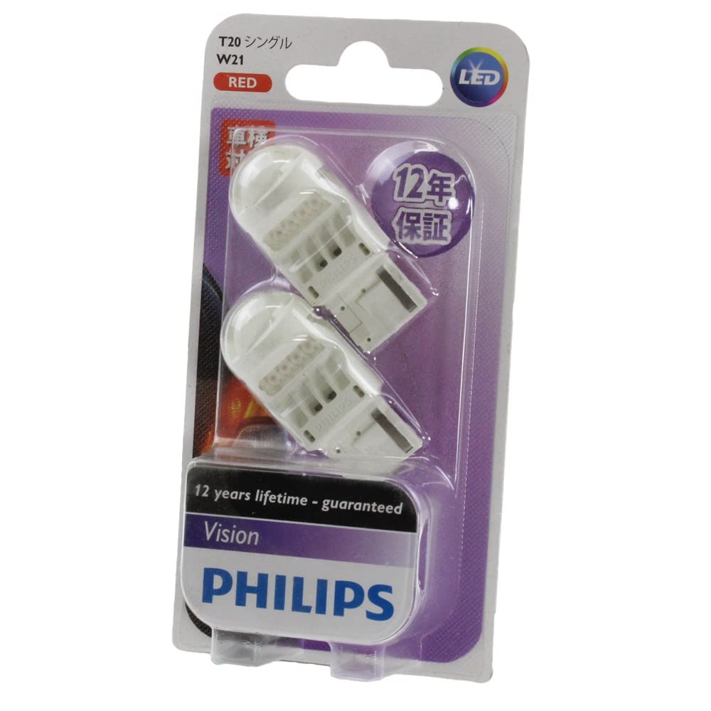 Philips Tail Lamp LED T20 Single 12V 2W Vision Stop Lamp LED Series Red 2 Pieces PHILIPS Vision 12838REDB2 (W21W)
Philips Tail Lamp LED T20 Single 12V 2W Vision Stop Lamp LED Series Red 2 Pieces PHILIPS Vision 12838REDB2 (W21W)