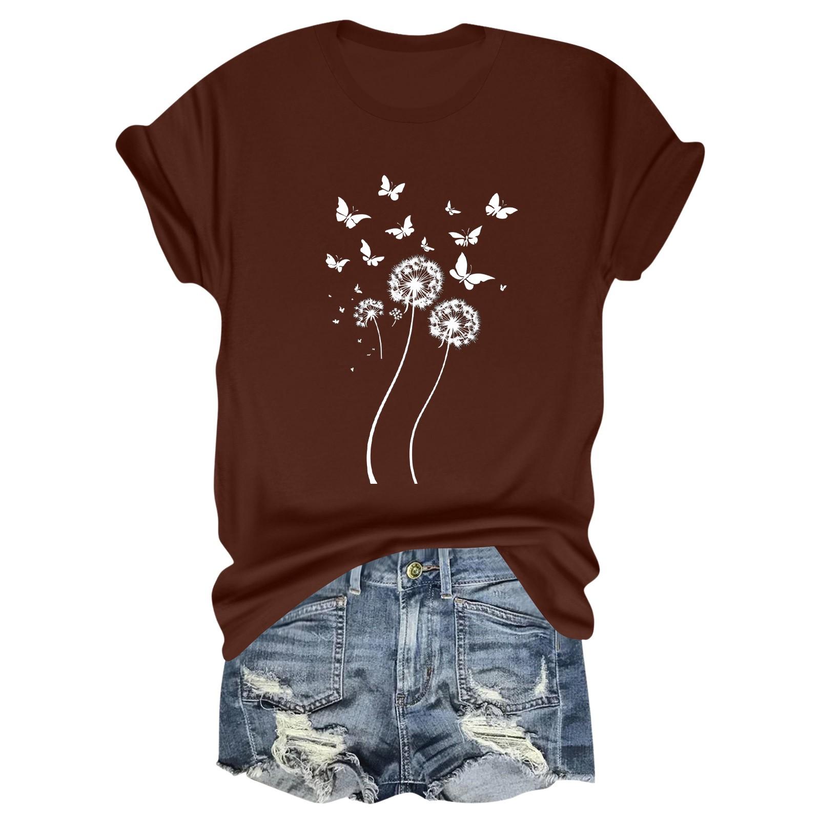 Женская модная футболка с круглым вырезом и коротким рукавом, пуловер L винный
Женская модная футболка с круглым вырезом и коротким рукавом, пуловер L винный