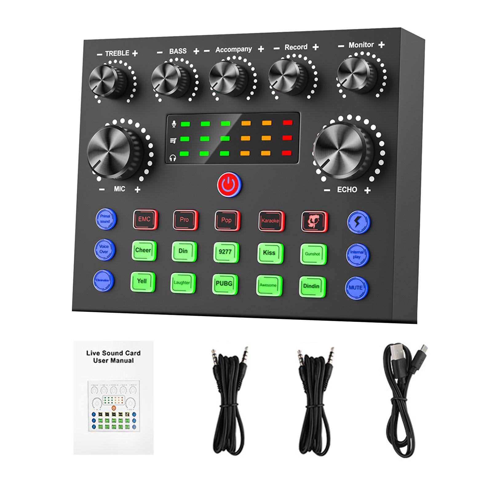 Multifunction Mixer Outdoor Bluetooth-compatible Sound Card Digital Mixer for Live Streaming Outdoor Phone Recording 1
Multifunction Mixer Outdoor Bluetooth-compatible Sound Card Digital Mixer for Live Streaming Outdoor Phone Recording 1
