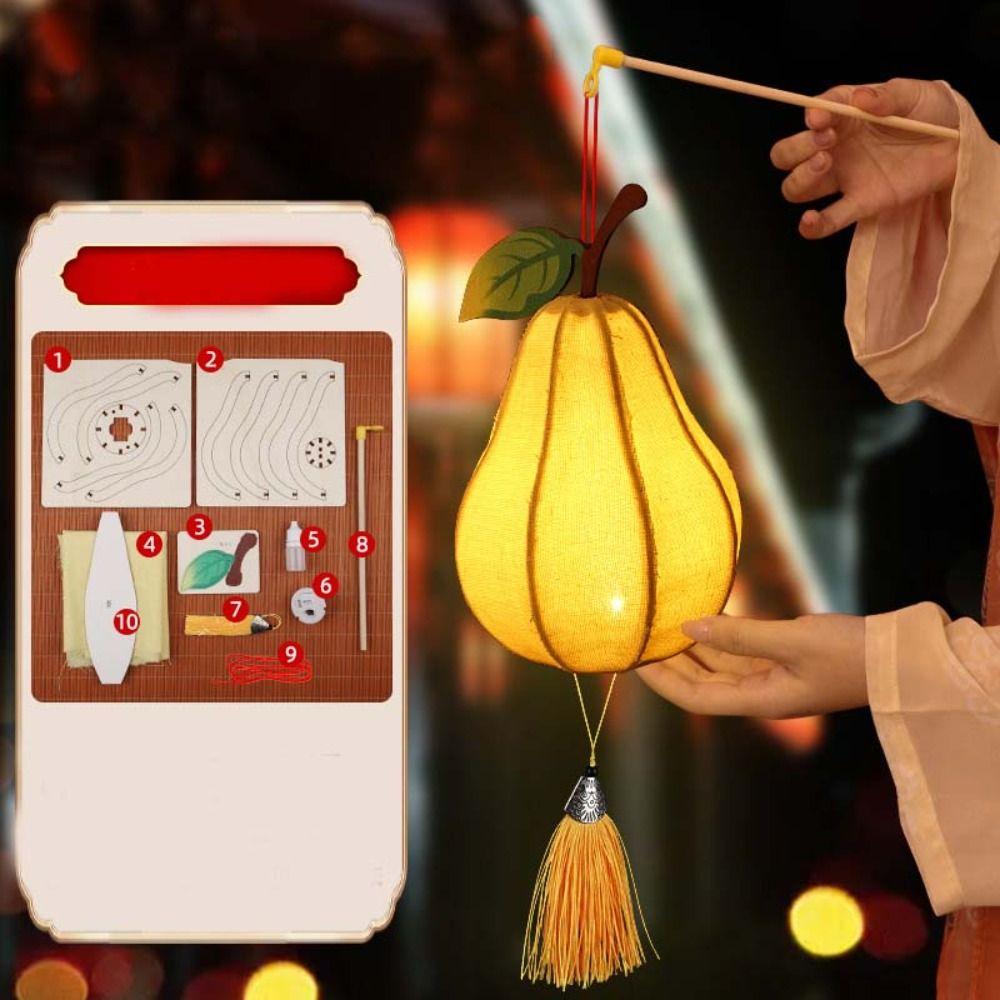 Pear Shape Small Persimmon Lantern Handheld DIY Lantern Making Kit Children Gifts Pear
Pear Shape Small Persimmon Lantern Handheld DIY Lantern Making Kit Children Gifts Pear