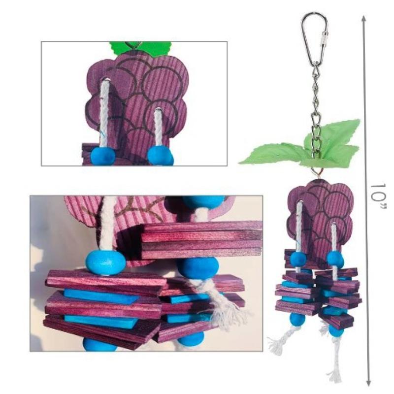 Bird Toy Parrot Toy Fruit Grape Shaped Wooden Toy Parrot Supplies Accesorios Bird Cage Accessories Para Pajaros
Bird Toy Parrot Toy Fruit Grape Shaped Wooden Toy Parrot Supplies Accesorios Bird Cage Accessories Para Pajaros