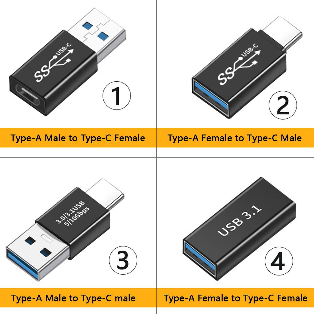 UC-070 4Pcs/Set Portable USB-C to USB-A Converter 10Gbps Data Transfer OTG Adapter As Shown A
UC-070 4Pcs/Set Portable USB-C to USB-A Converter 10Gbps Data Transfer OTG Adapter As Shown A