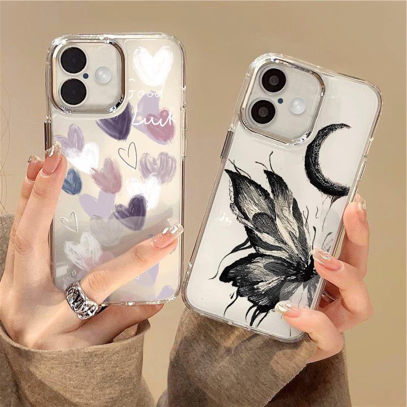 Модный тонкий чехол для телефона с принтом бабочки Love Hears для iPhone 16 Pro Max 15 14 13 Pro 12 11, мягкий противоударный прозрачный силиконовый чехол для защиты линз из ТПУ iPhone 16
Модный тонкий чехол для телефона с принтом бабочки Love Hears для iPhone 16 Pro Max 15 14 13 Pro 12 11, мягкий противоударный прозрачный силиконовый чехол для защиты линз из ТПУ iPhone 16