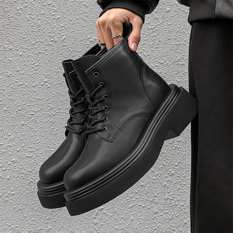 Martin boots men s British wind locomotive handsome tooling low-top Chelsea boots heightening leather shoes tide 5011-W 38 чёрный
Martin boots men s British wind locomotive handsome tooling low-top Chelsea boots heightening leather shoes tide 5011-W 38 чёрный