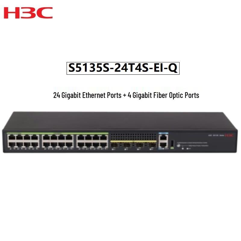H3C S5135S-24T4S-EI-Q Gigabit Ethernet Switch
H3C S5135S-24T4S-EI-Q Gigabit Ethernet Switch