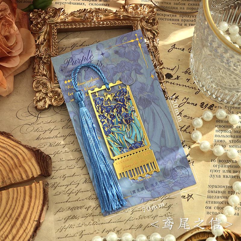 1pcs/4pcs Flowing Light Impression Series - Oil Painting Style Flower Hollowout tassel Metal Bookmark Student Account Marker
1pcs/4pcs Flowing Light Impression Series - Oil Painting Style Flower Hollowout tassel Metal Bookmark Student Account Marker