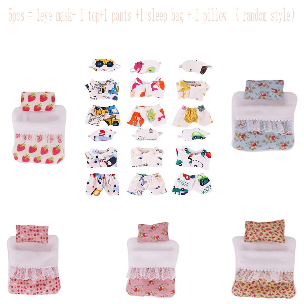 17cm 5/6Pcs/Set Mini Doll Accessories Set For Labubu Pop Bed Quilt Pillow Pajamas Sleeping Bag Dollhouse Gift Girl Toys s Kid Friendly Entertaining
17cm 5/6Pcs/Set Mini Doll Accessories Set For Labubu Pop Bed Quilt Pillow Pajamas Sleeping Bag Dollhouse Gift Girl Toys s Kid Friendly Entertaining