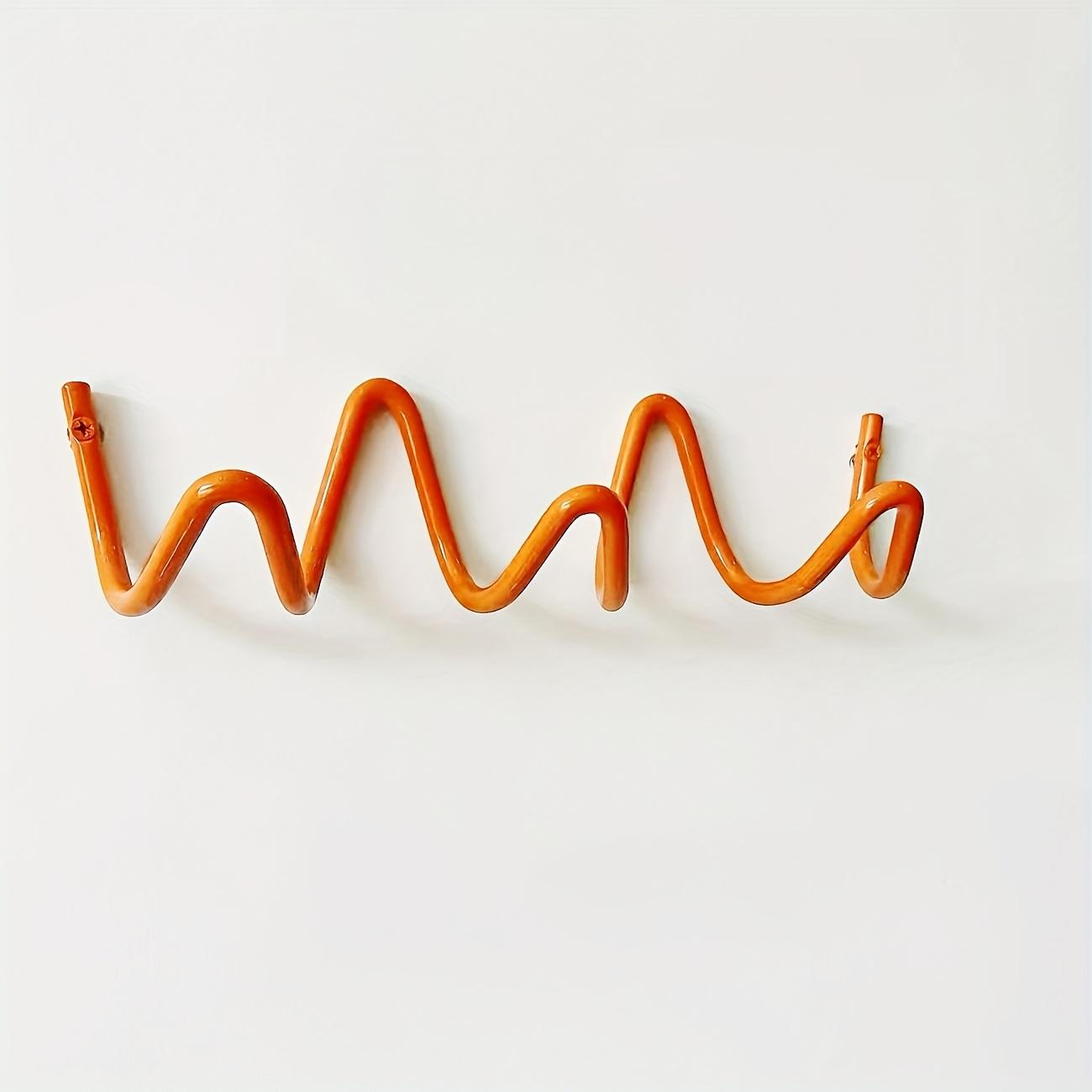 Креативные металлические настенные крючки с волнообразным дизайном Элегантные красные вешалки для одежды в скандинавском стиле с изящным изогнутым дизайном, Идеально подходят для организации дома, Декор для отеля
Креативные металлические настенные крючки с волнообразным дизайном Элегантные красные вешалки для одежды в скандинавском стиле с изящным изогнутым дизайном, Идеально подходят для организации дома, Декор для отеля