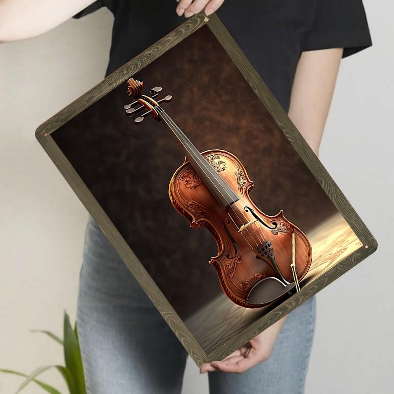 Vintage Carved Violin Metal Tin Painting Wall Art Decor for Living Room Study Home Decoration 20x30cm(7.8x11.8inch)
Vintage Carved Violin Metal Tin Painting Wall Art Decor for Living Room Study Home Decoration 20x30cm(7.8x11.8inch)