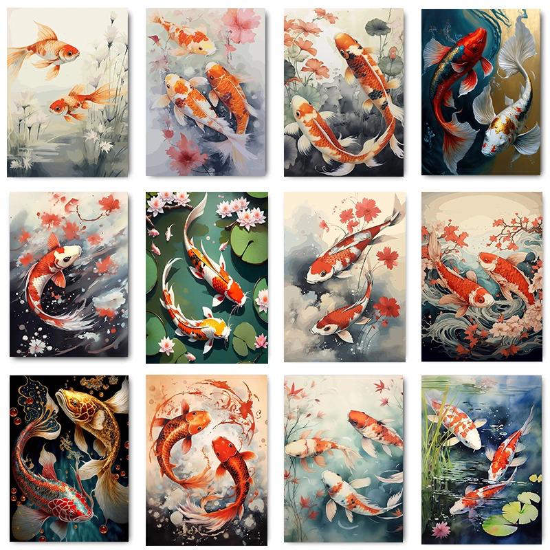 Japan Red Koi Fish Golden Carp Lotus Flower Landscape Posters Prints Canvas Printing Wall Art Picture for Living Room Home Decor 21cm×30cm NoFrame
Japan Red Koi Fish Golden Carp Lotus Flower Landscape Posters Prints Canvas Printing Wall Art Picture for Living Room Home Decor 21cm×30cm NoFrame