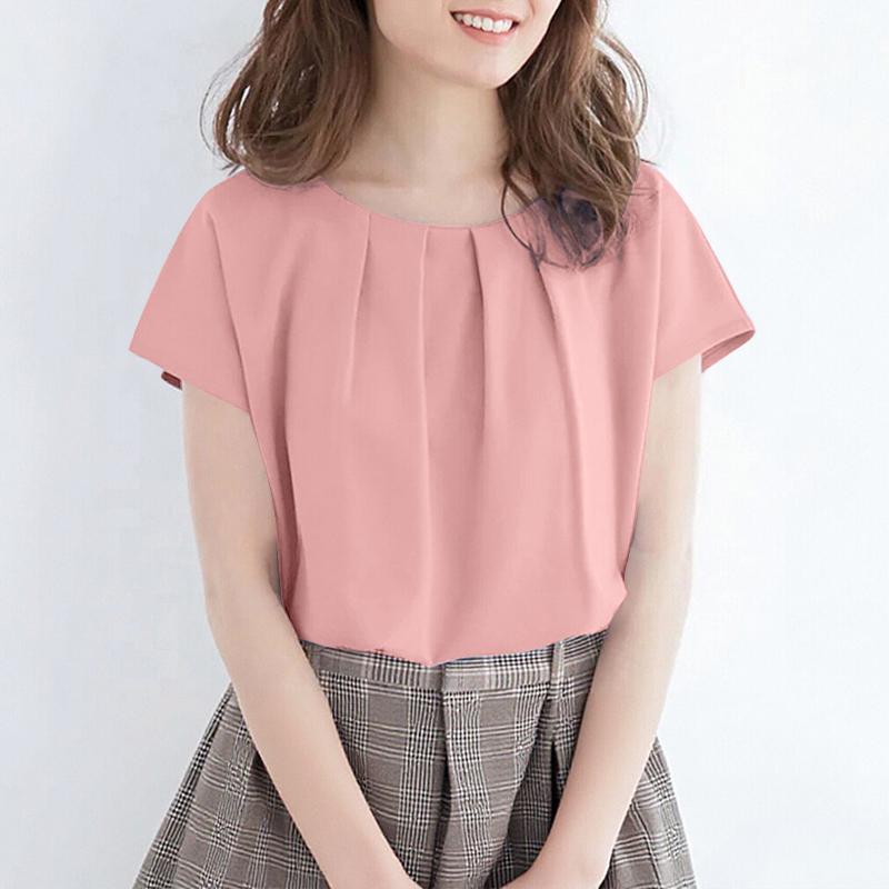 ZANZEA Women Casual Round Neck Solid Color Loose Short Sleeve Blouse 5XL рожевий
ZANZEA Women Casual Round Neck Solid Color Loose Short Sleeve Blouse 5XL рожевий