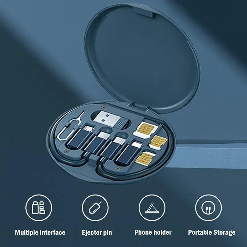 Комплект кабелей-адаптеров для зарядки Multi USB Type C to C 60 Вт, комплект переходников USB C to Lighting, USB A & Type C to Micro/Type C/Lighting чёрный
Комплект кабелей-адаптеров для зарядки Multi USB Type C to C 60 Вт, комплект переходников USB C to Lighting, USB A & Type C to Micro/Type C/Lighting чёрный
