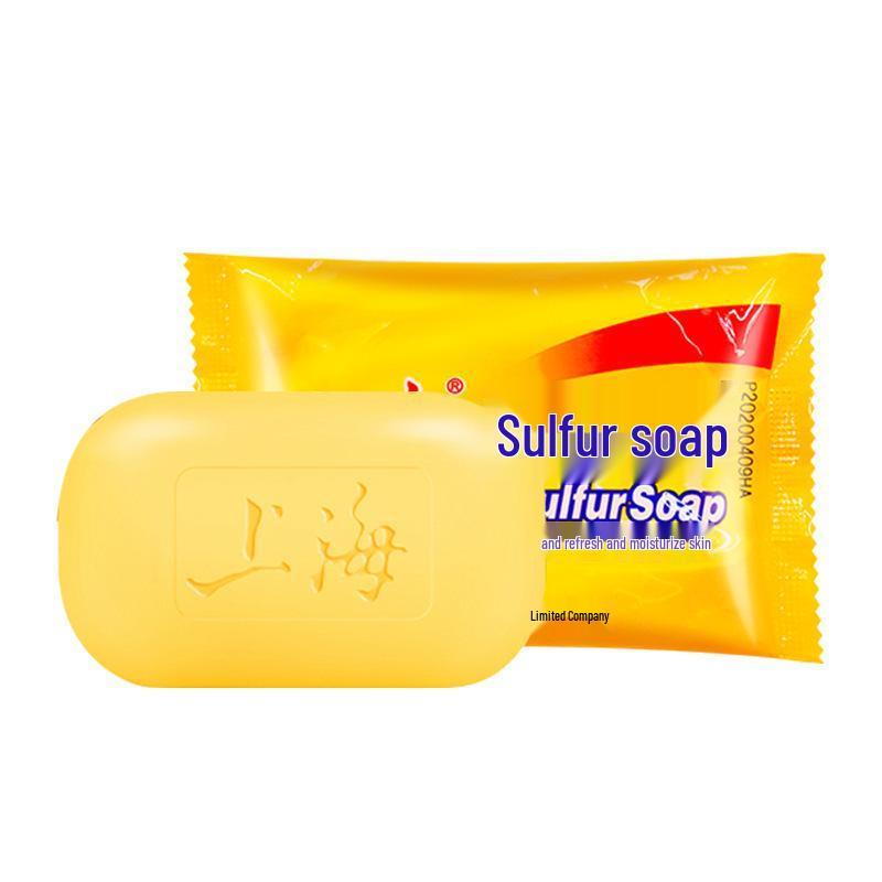 Shanghai Sulfur Antibacterial Mite Removal Soap for Hands, Face & Bath - Authentic Handmade Formula. 85g
Shanghai Sulfur Antibacterial Mite Removal Soap for Hands, Face & Bath - Authentic Handmade Formula. 85g