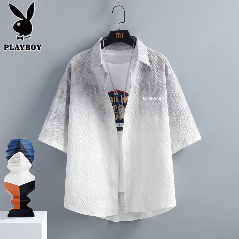 PLAYBOY Men s Seersucker Tie-Dye Short Sleeve Shirt 4XL
PLAYBOY Men s Seersucker Tie-Dye Short Sleeve Shirt 4XL