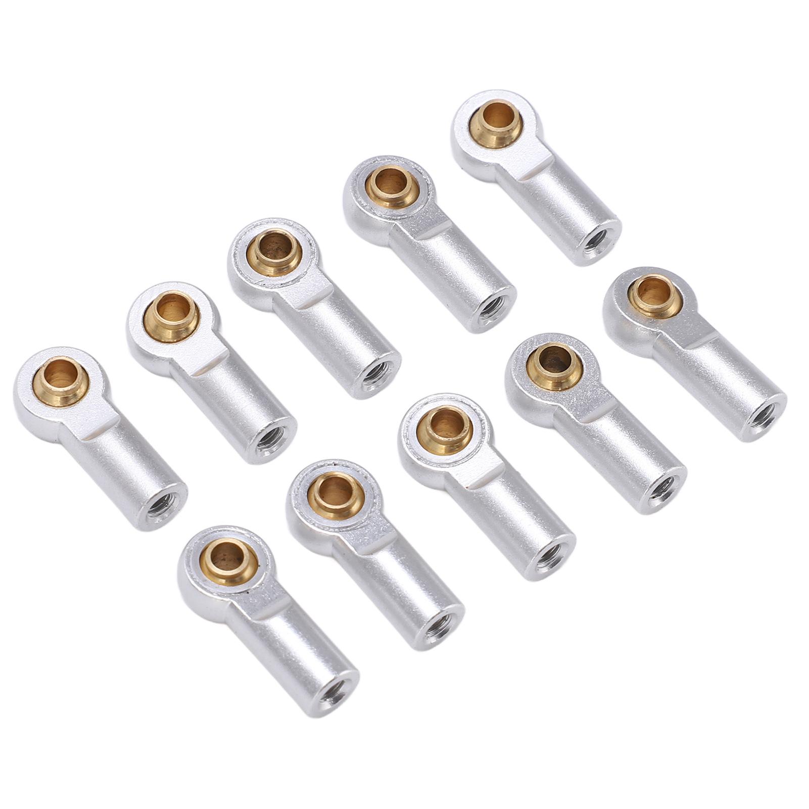 10pcs Link Rod End Joint Aluminum M3 Metal Ball End Head Holder for AXIAL SCX10 1 10 RC CarSilver срібний
10pcs Link Rod End Joint Aluminum M3 Metal Ball End Head Holder for AXIAL SCX10 1 10 RC CarSilver срібний