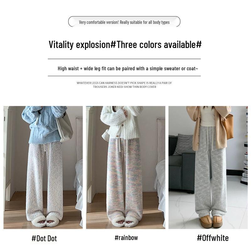 Petite Fleece-Lined High-Waisted Wide-Leg Knit Pants for Autumn/Winter XL (121-130 lbs)
Petite Fleece-Lined High-Waisted Wide-Leg Knit Pants for Autumn/Winter XL (121-130 lbs)