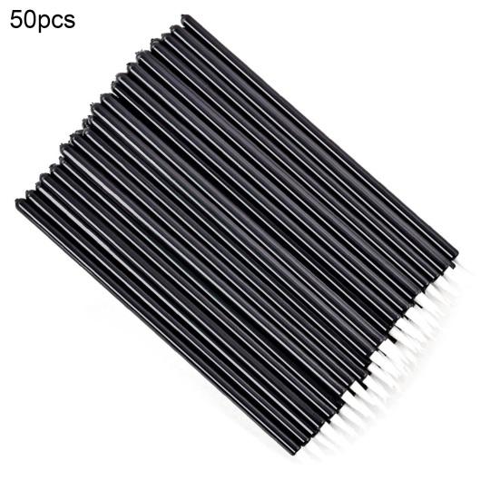 50 шт./компл. кисть для подводки глаз одноразовая краска для ногтей PP профессиональная кисть для макияжа лайнер черный белый