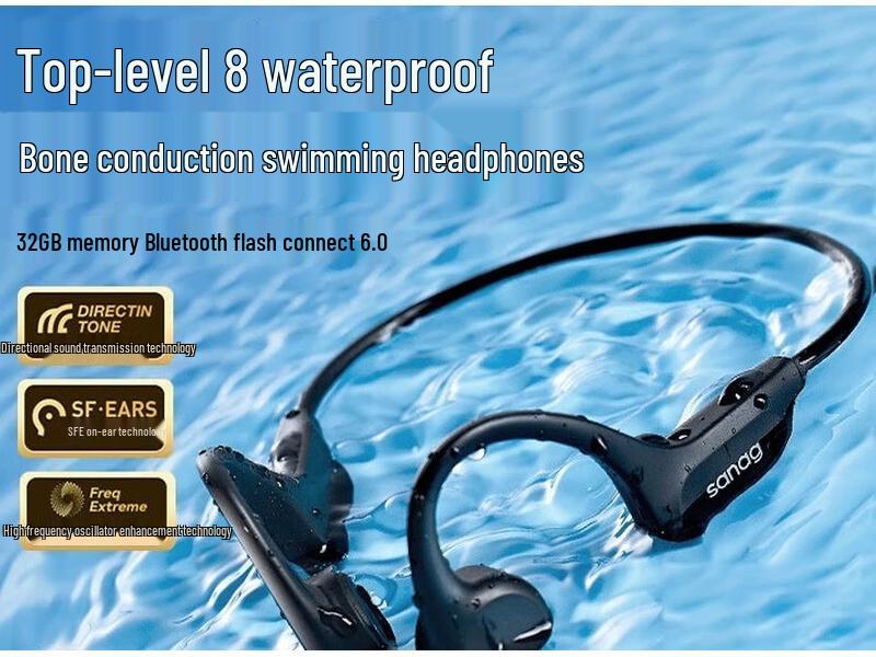 SANAG B60SPro Waterproof Bone Conduction Headphones
SANAG B60SPro Waterproof Bone Conduction Headphones