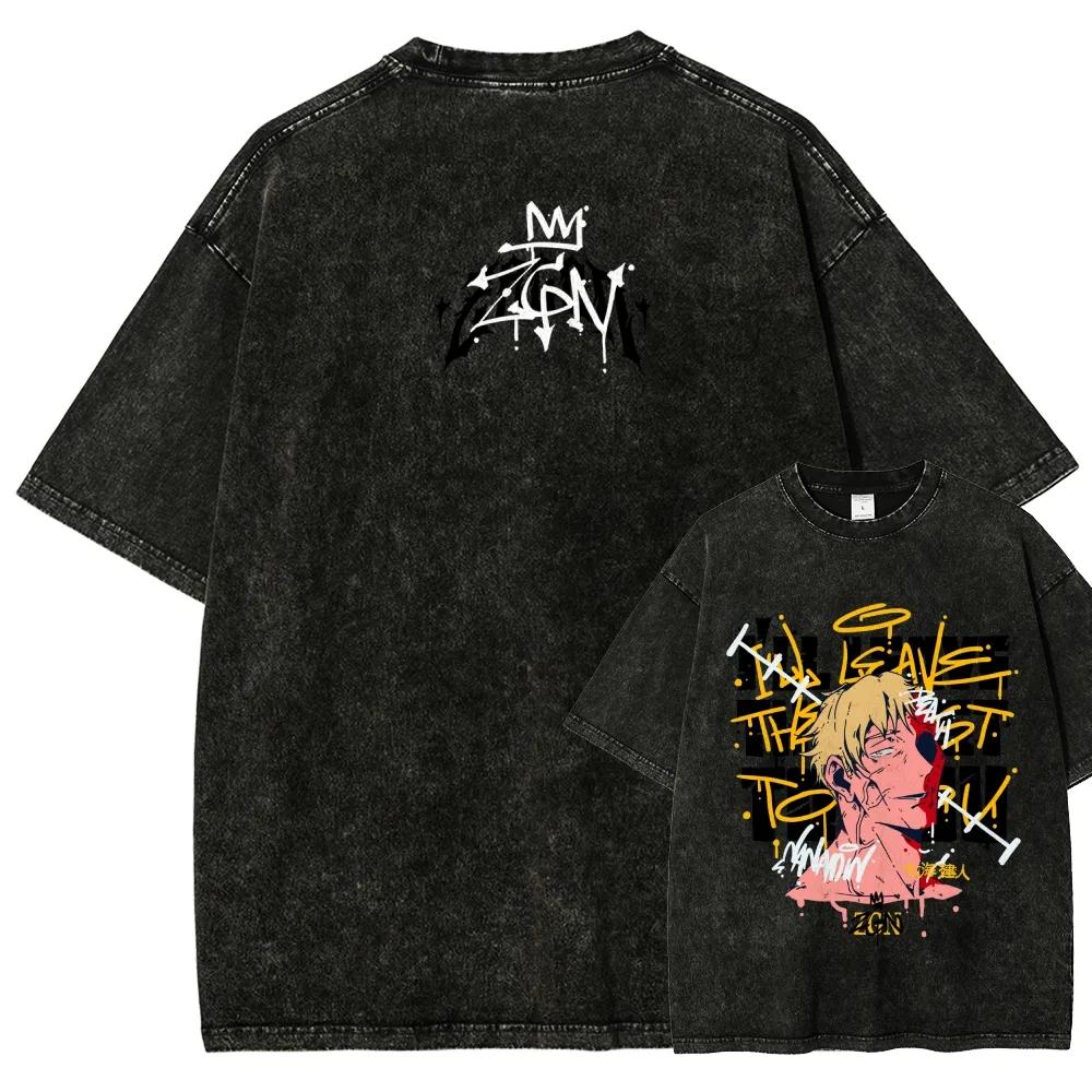 Kento Nanami Farewell T-shirt Jujutsu Kaisen Graffiti Tee Vintage Washed Oversized Retro Anime Harajuku Men Streetwear Clothing M
Kento Nanami Farewell T-shirt Jujutsu Kaisen Graffiti Tee Vintage Washed Oversized Retro Anime Harajuku Men Streetwear Clothing M