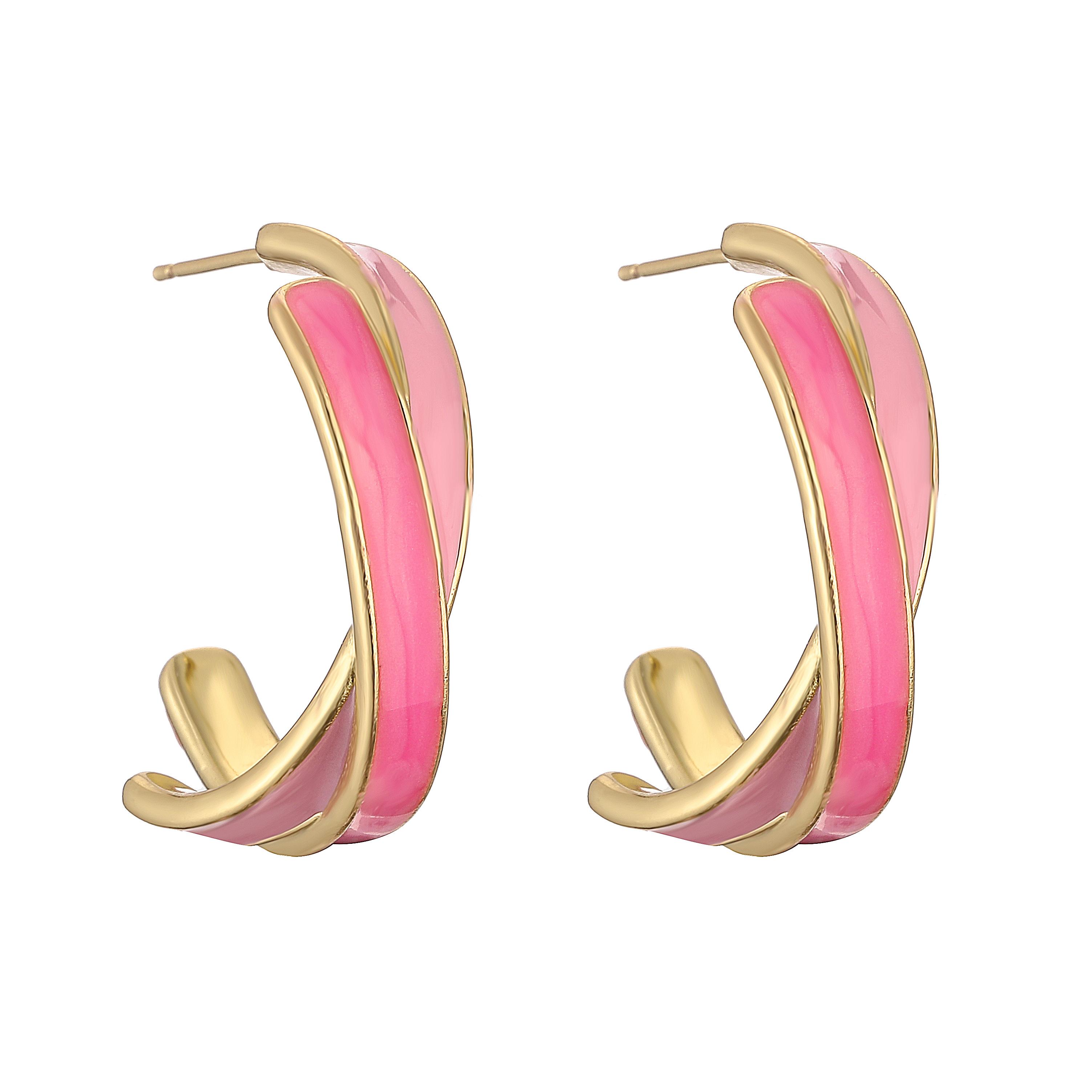 HECHENG, Candy Color Enamel Hoop Earrings Women Earrings Gifts Fashion Zircon Huggie Wholesale троянди рожеві кольору
HECHENG, Candy Color Enamel Hoop Earrings Women Earrings Gifts Fashion Zircon Huggie Wholesale троянди рожеві кольору