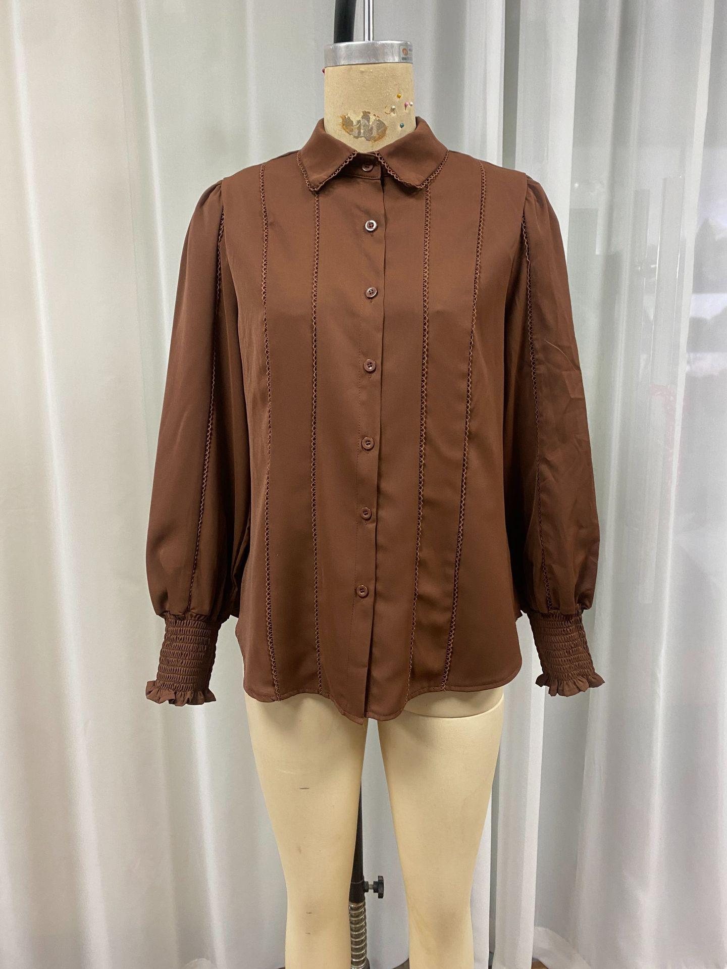 Women s European & American Style Long-Sleeve Shirt, Casual Loose Fit, Retro Autumn Solid Stripes M верблюд
Women s European & American Style Long-Sleeve Shirt, Casual Loose Fit, Retro Autumn Solid Stripes M верблюд