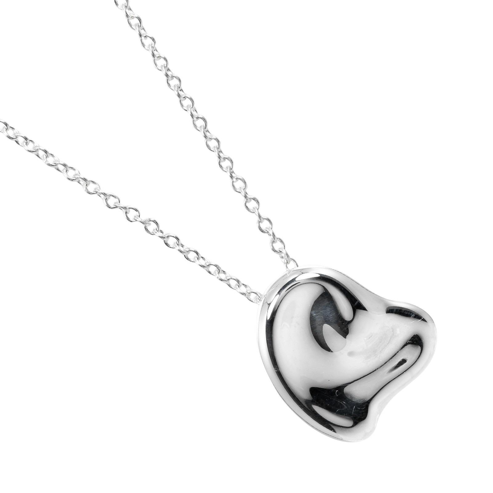 TIFFANY&Co. Curved heart Necklace Silver925 4.6g Women Used
TIFFANY&Co. Curved heart Necklace Silver925 4.6g Women Used