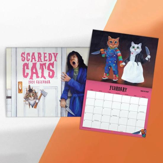 Ежемесячный календарь Scaredy Cats на 2024 год. Уникальные иллюстрации с письменным планировщиком пространства. Создание жуткого календаря кошек.
Ежемесячный календарь Scaredy Cats на 2024 год. Уникальные иллюстрации с письменным планировщиком пространства. Создание жуткого календаря кошек.