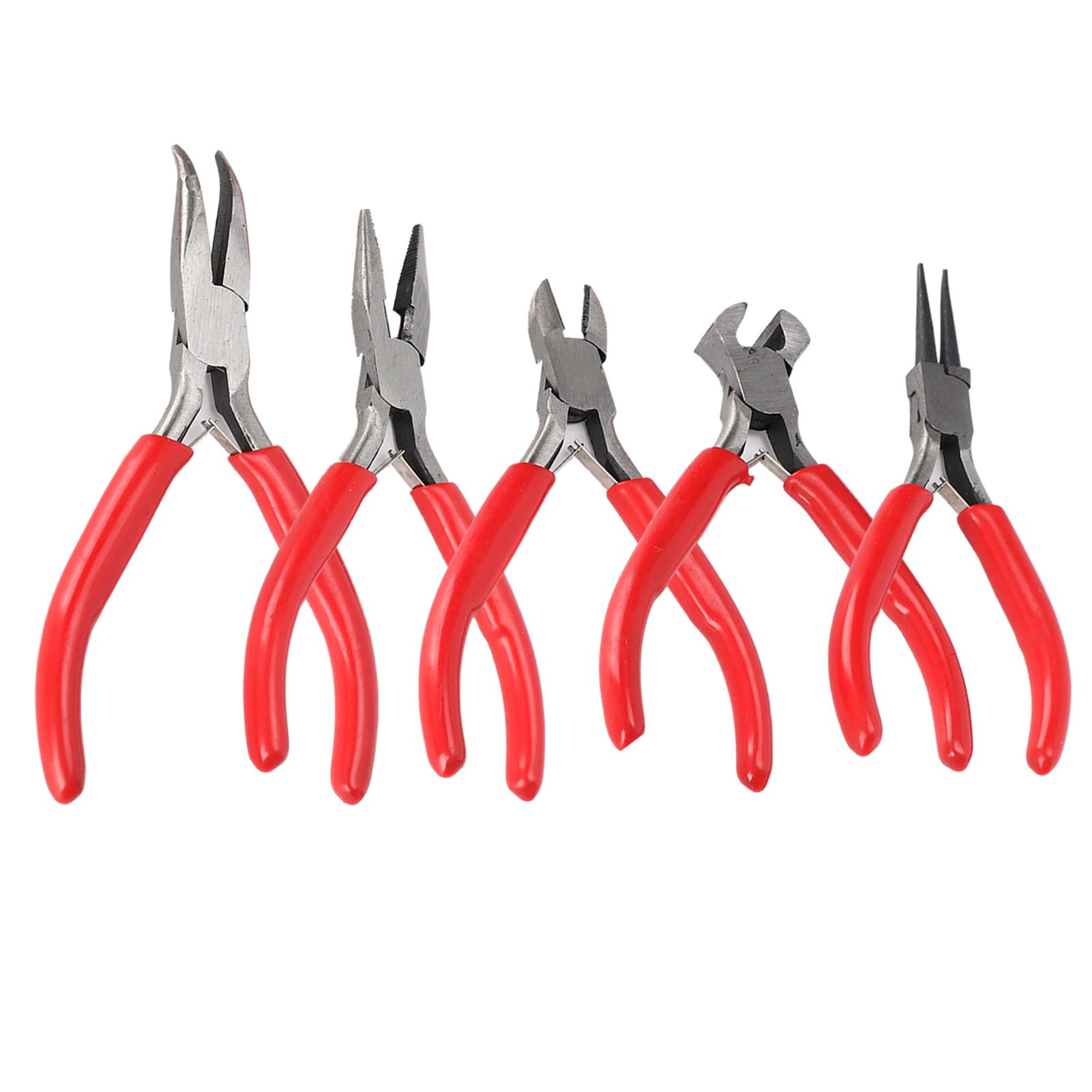 5pcs set Steel Mini Jewelry Pliers Cutter HandMade DIY Tools Kit Round Long Bent Nose
5pcs set Steel Mini Jewelry Pliers Cutter HandMade DIY Tools Kit Round Long Bent Nose