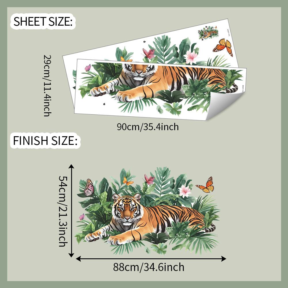 Зеленые растения джунгли тигр спальня гостиная дом фон благоустройство и украшение наклейки на стену
Зеленые растения джунгли тигр спальня гостиная дом фон благоустройство и украшение наклейки на стену