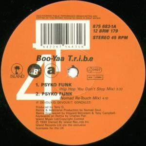 12inch Record BOOYAA T.R.I.B.E. Psyko Funk 12BRW179 1990 UK Rap HipHopRB Used
12inch Record BOOYAA T.R.I.B.E. Psyko Funk 12BRW179 1990 UK Rap HipHopRB Used