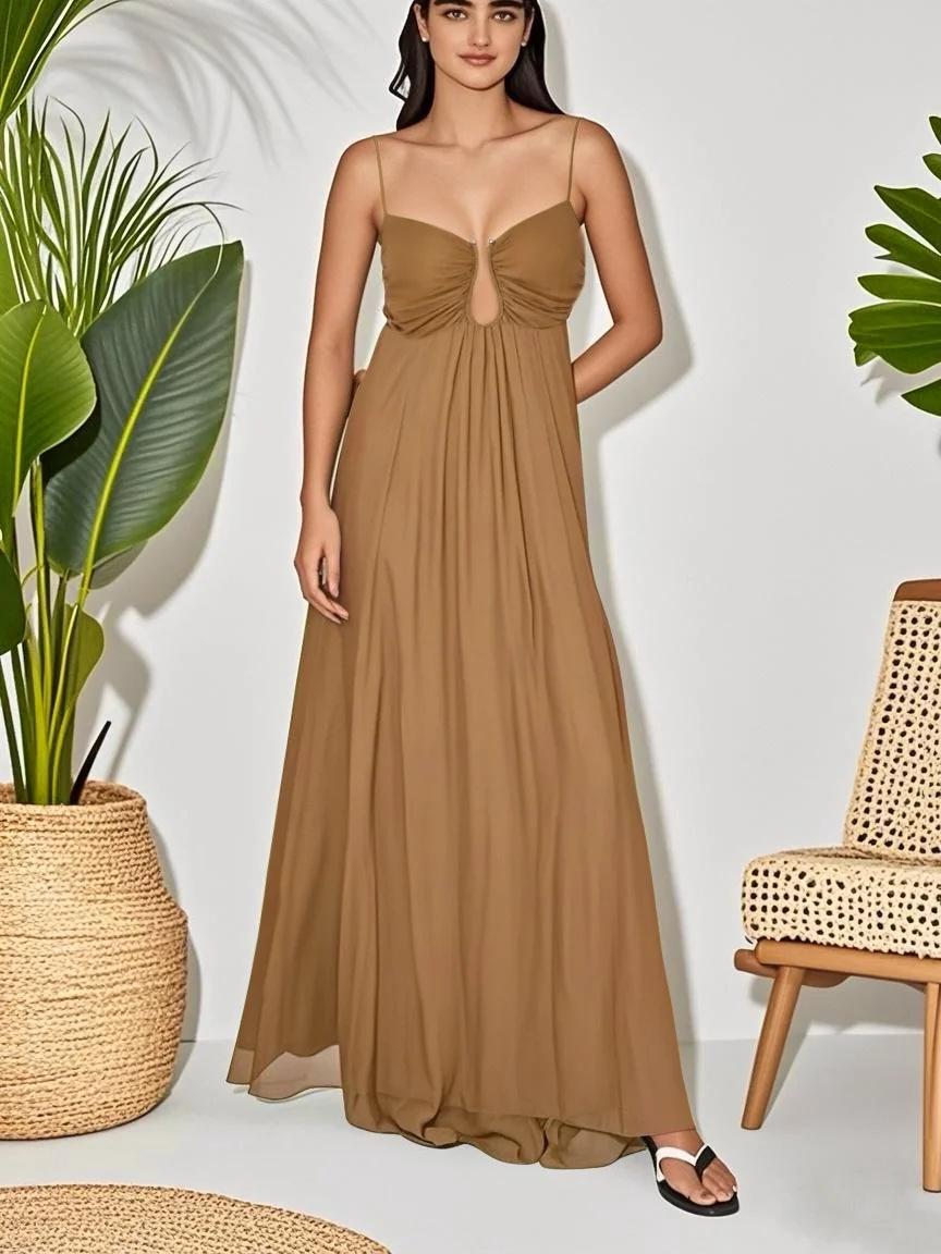 Summer 2026 Women s Sexy Spaghetti Strap U-Neck Long Dress S світло-коричневого кольору
Summer 2026 Women s Sexy Spaghetti Strap U-Neck Long Dress S світло-коричневого кольору