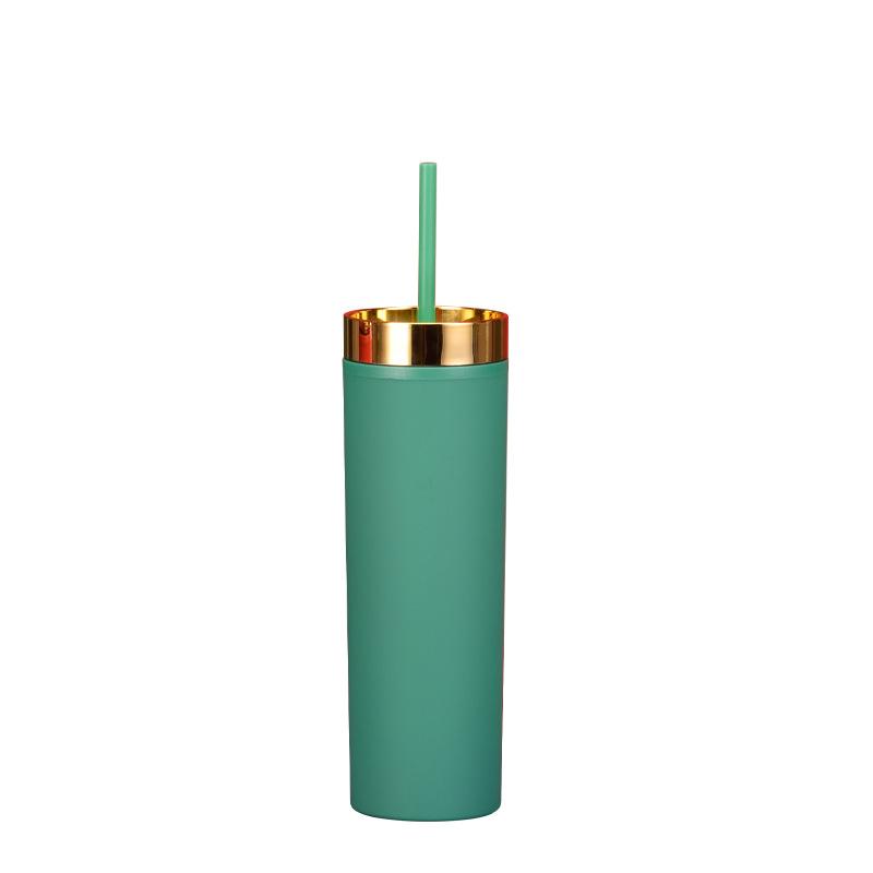 16Oz Double-Layer Plastic Straw Cup, Portable Straight Cup, Electroplated Lid, Creative Cold Drink Cup, Champagne Golden Water Cup 450ml зелений
16Oz Double-Layer Plastic Straw Cup, Portable Straight Cup, Electroplated Lid, Creative Cold Drink Cup, Champagne Golden Water Cup 450ml зелений