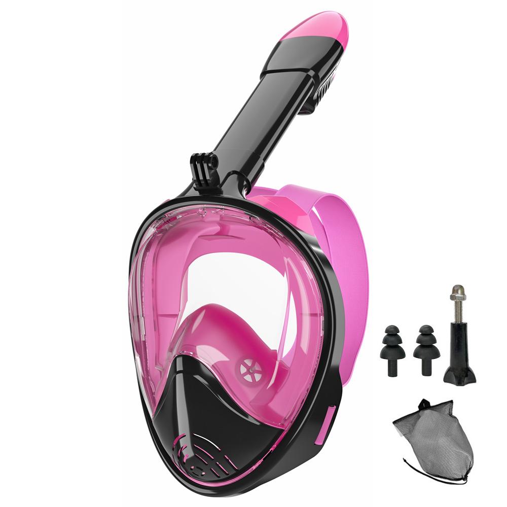 Full Face Snorkel Mask Silicone Diving Mask Full Dry Panoramic With Camera Holder Large Frame Swimming Goggles Set For Adults S/M
Full Face Snorkel Mask Silicone Diving Mask Full Dry Panoramic With Camera Holder Large Frame Swimming Goggles Set For Adults S/M