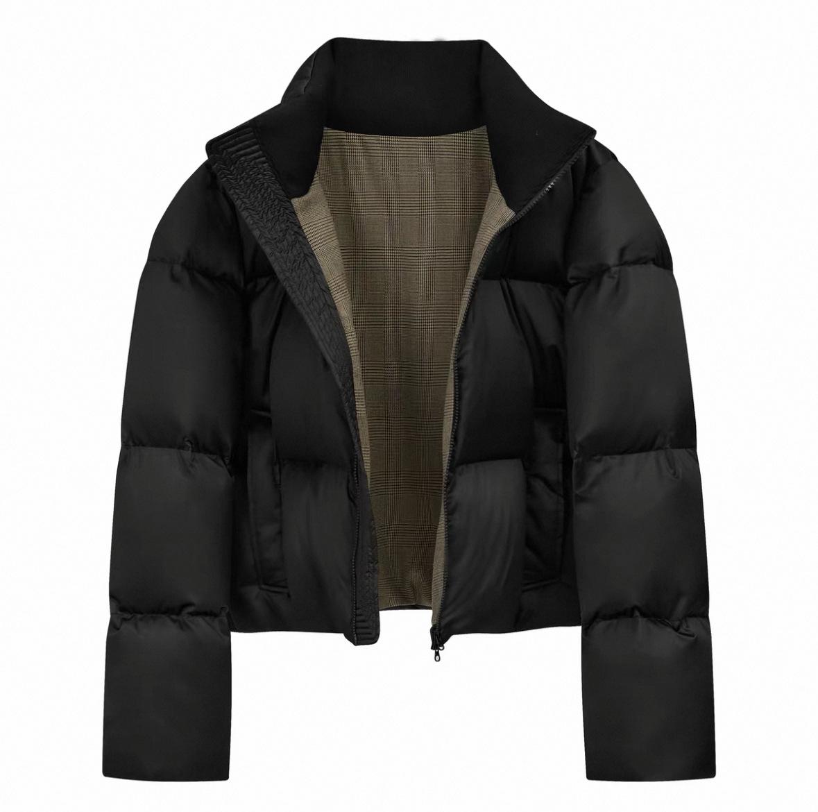 Premium White Duck Down Stand-Collar Jacket with Satin Houndstooth Lining - Waterproof, Short, and Boxy Design XL
Premium White Duck Down Stand-Collar Jacket with Satin Houndstooth Lining - Waterproof, Short, and Boxy Design XL