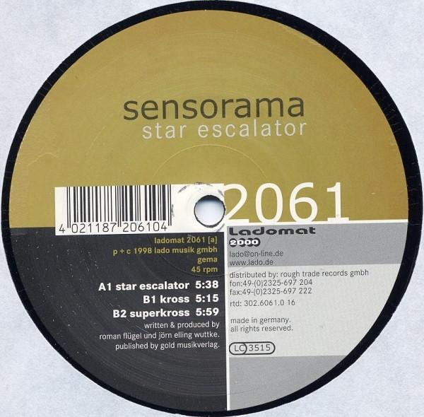 12inch Record SENSORAMA Star Escalator LADOMAT2061 Ladomat 2000 1998 Germany Dance Electronica Used
12inch Record SENSORAMA Star Escalator LADOMAT2061 Ladomat 2000 1998 Germany Dance Electronica Used