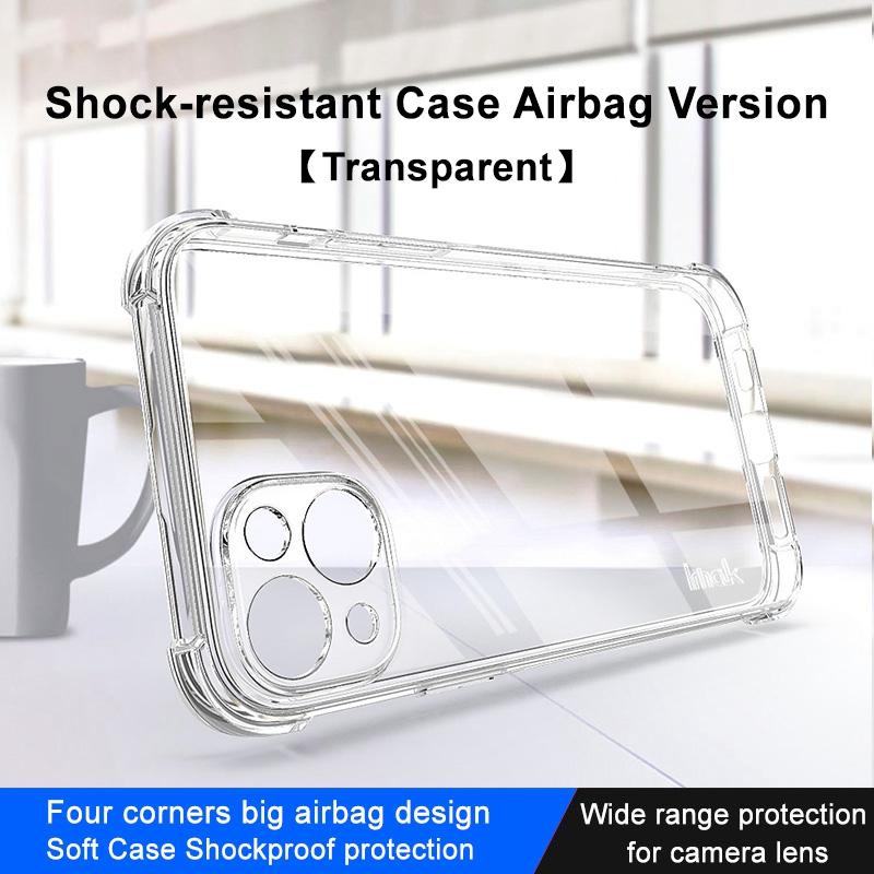 IMAK For iPhone 14 Soft TPU Phone Back Cover Shockproof Four Corners Airbag Case Transparent
IMAK For iPhone 14 Soft TPU Phone Back Cover Shockproof Four Corners Airbag Case Transparent