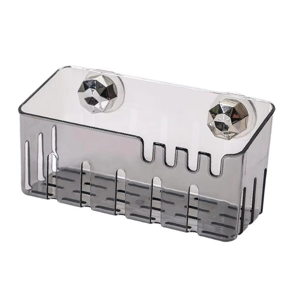 Самодренажная кухонная полка для раковины, настенный органайзер для приправ, полка для хранения кухонного смесителя, ванная комната серый