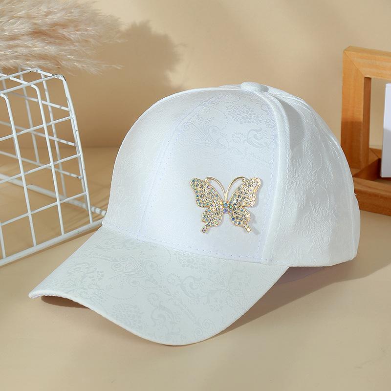 Rhinestone Metal Butterfly Baseball Cap, Gold Thread Cotton Hollow Sun Hat, Spring Summer Breathable Visor Cap for Women белый
Rhinestone Metal Butterfly Baseball Cap, Gold Thread Cotton Hollow Sun Hat, Spring Summer Breathable Visor Cap for Women белый