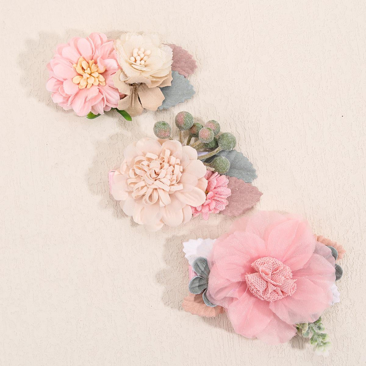 Hair Clips 3pcs/set Mesh Flower Hair Clips for Girls Boutique Artficial Floral Hairpins Kids Headwear Children Hair Accessories
Hair Clips 3pcs/set Mesh Flower Hair Clips for Girls Boutique Artficial Floral Hairpins Kids Headwear Children Hair Accessories