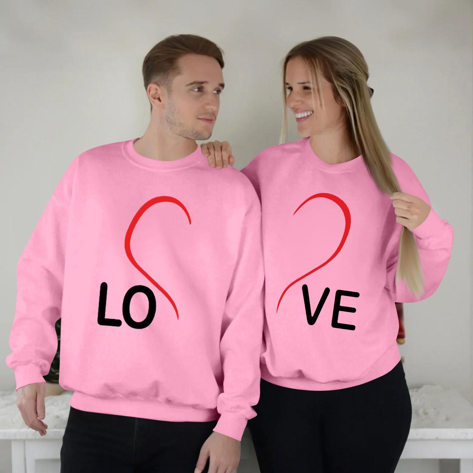 Женский топ с круглым вырезом и длинными рукавами, пуловер с принтом ко Дню святого Валентина, парная толстовка S розовый
Женский топ с круглым вырезом и длинными рукавами, пуловер с принтом ко Дню святого Валентина, парная толстовка S розовый