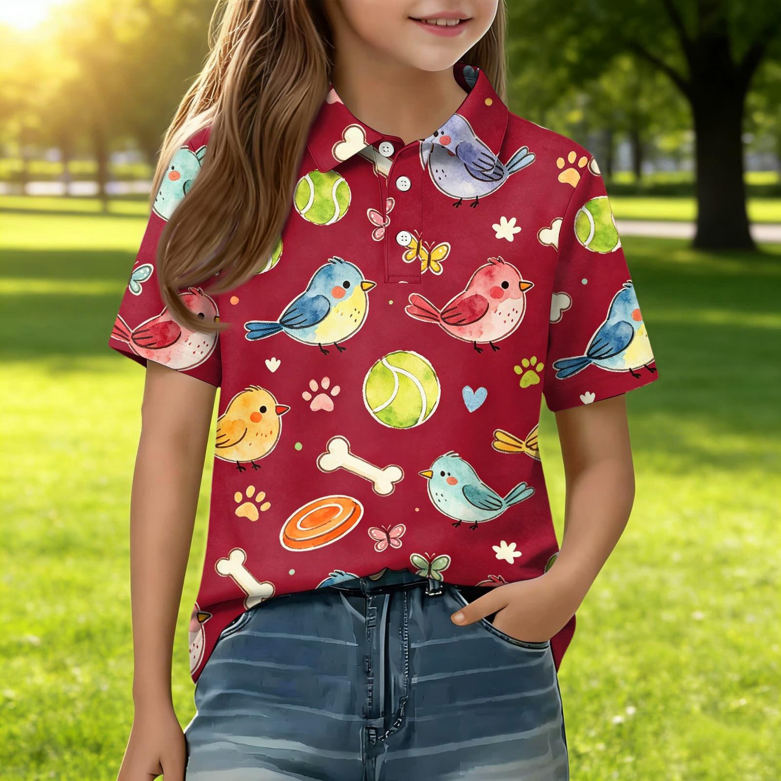 Kids Casual Short Sleeve Polo Shirt Animal Print Lightweight Comfortable Soft Fabric Summer Top for Boys Girls 140
Kids Casual Short Sleeve Polo Shirt Animal Print Lightweight Comfortable Soft Fabric Summer Top for Boys Girls 140