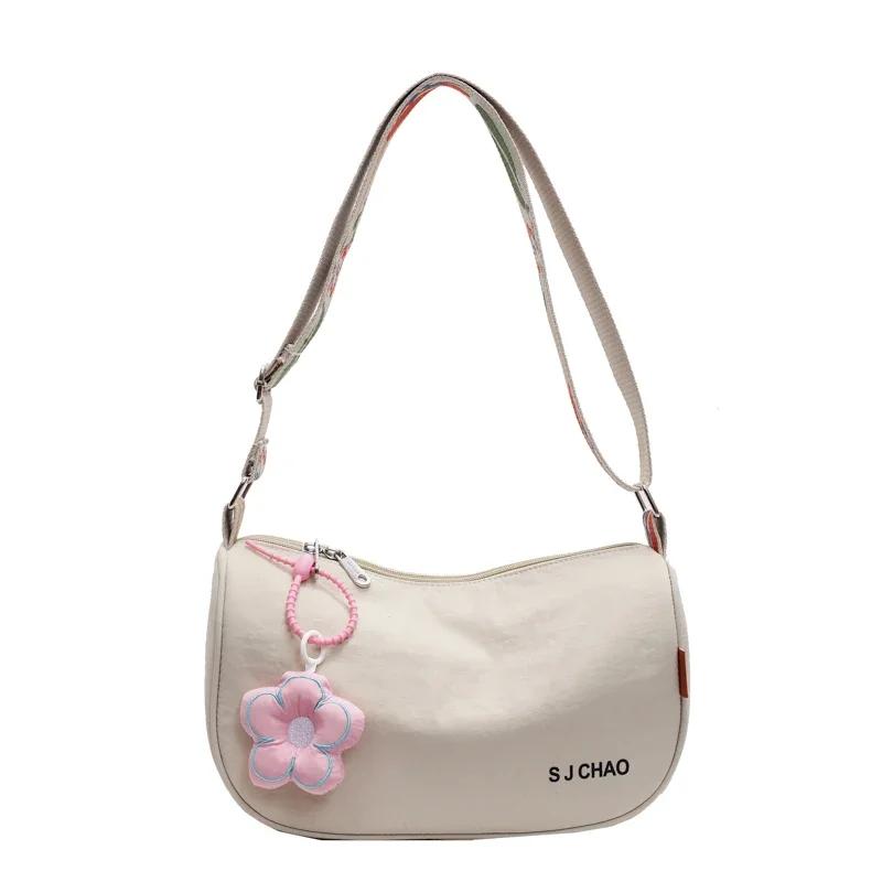 Женская нейлоновая сумка, новая сумка-подушка на одно плечо, повседневная универсальная сумка через плечо большой вместимости