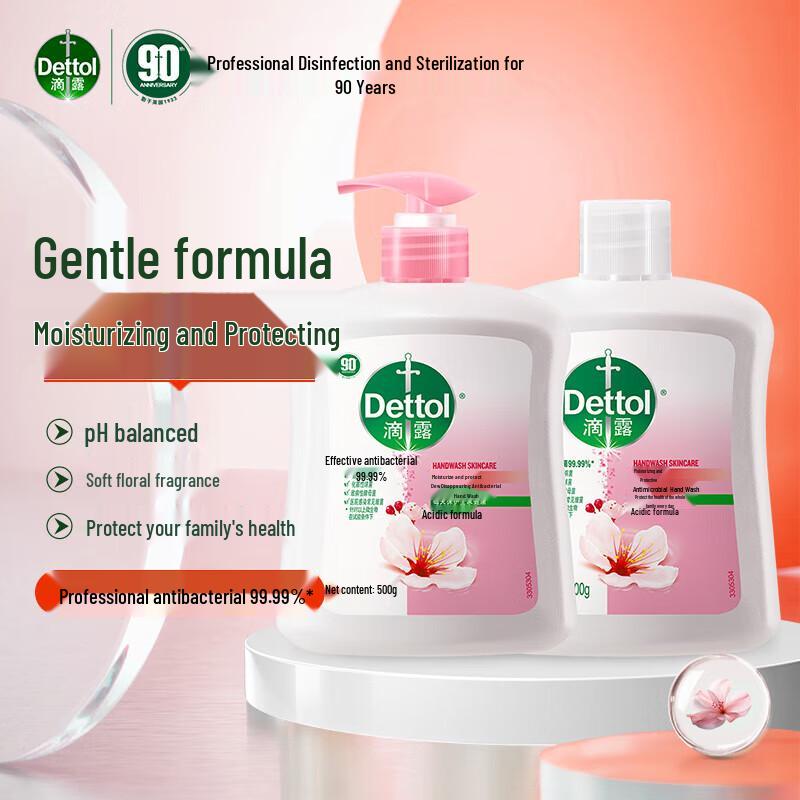 Dettol Hand Sanitizer Floral Moisturizing Set
Dettol Hand Sanitizer Floral Moisturizing Set