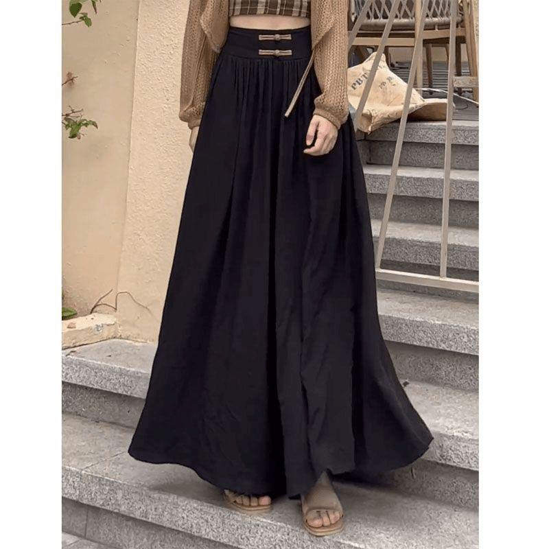 New Chinese Style Ice Silk Wide-leg Pants for Ladies In Spring and Summer Thin High-Waisted Drooping Big Trousers and Floor Practical Use S
New Chinese Style Ice Silk Wide-leg Pants for Ladies In Spring and Summer Thin High-Waisted Drooping Big Trousers and Floor Practical Use S
